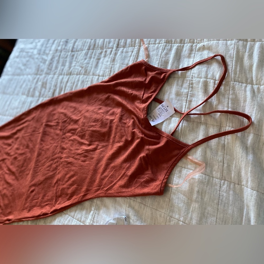 Rust Orange Strappy Dress